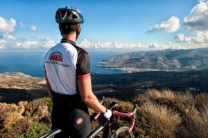 Cycling Andros Island - Panoramic view of Chora