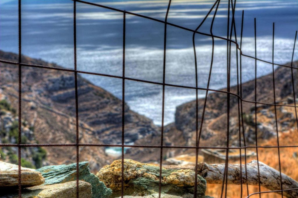 View from Ancient Establishment in Zagora - Andros Island