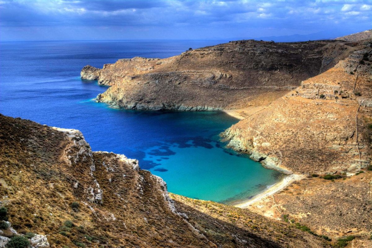 View from Ancient Establishment in Zagora - Andros Island