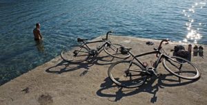 Cycling in Athens - Photos when we had a swim in Aegina