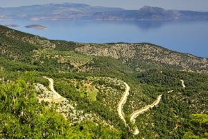 Reaching the highest point the road can go in mt. Gerania, close to Vouliagmeni Lagoon - Road Cycling in Athens by GrCycling