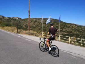 Cycling from Xiropigado, Peloponnese, Greece