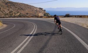 Cycling in Xiropigado, Peloponnese, Greece