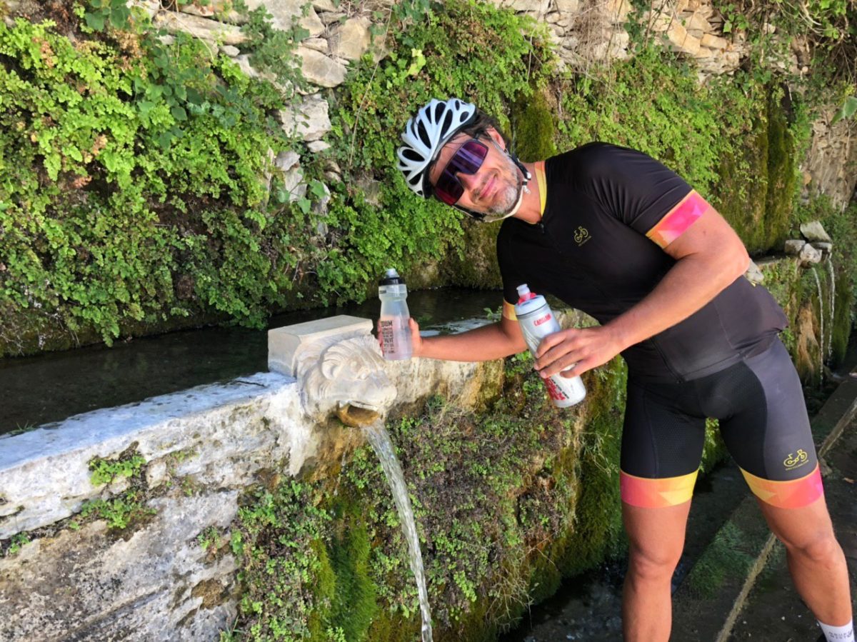 Cycling in Andros island Greece