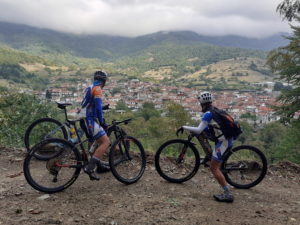 View of remote MTB friendly town in Olympus