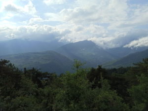View of mt Olympus from the MTB tour